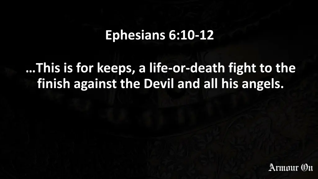 ephesians 6 10 12 1