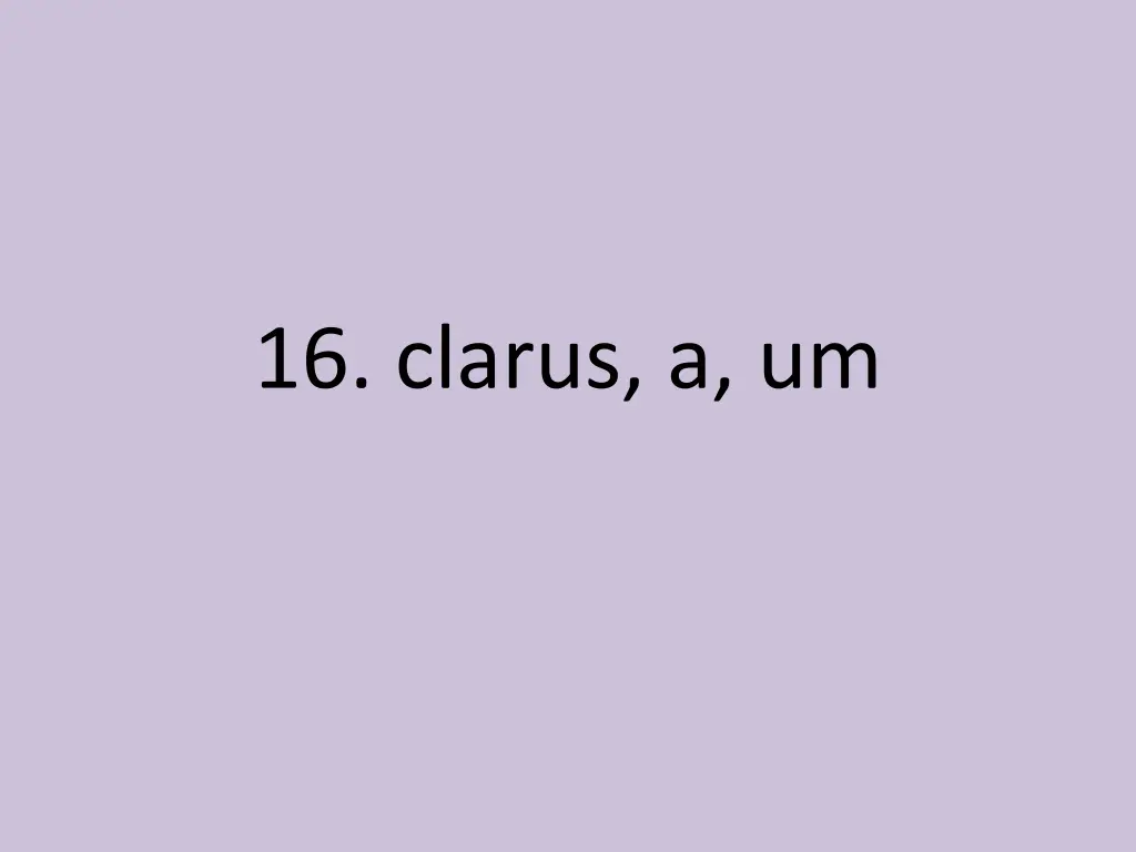 16 clarus a um