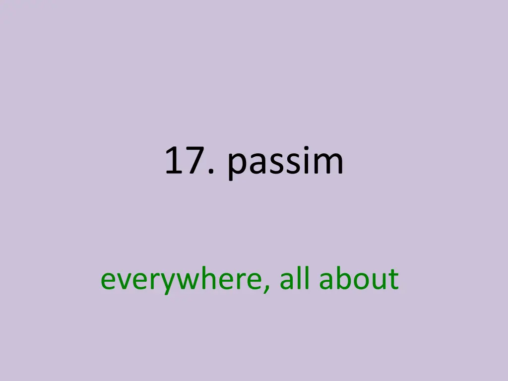 17 passim 1