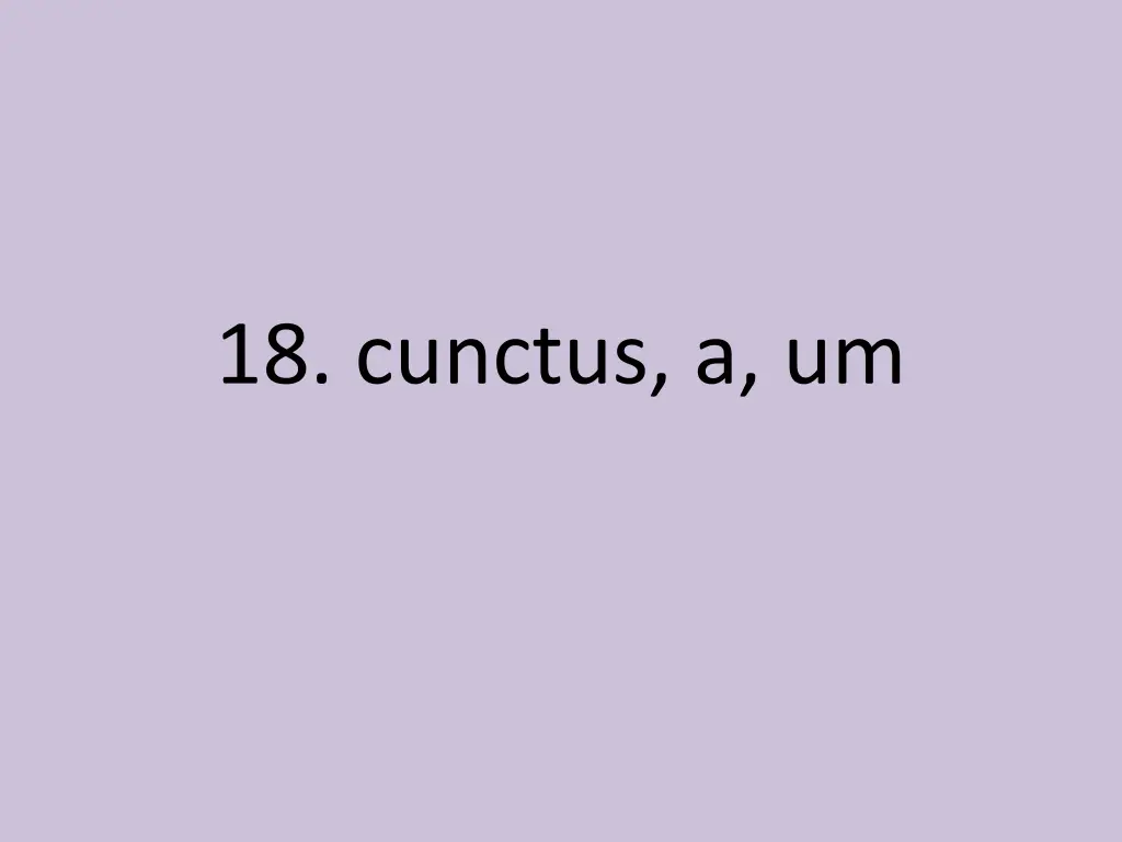 18 cunctus a um