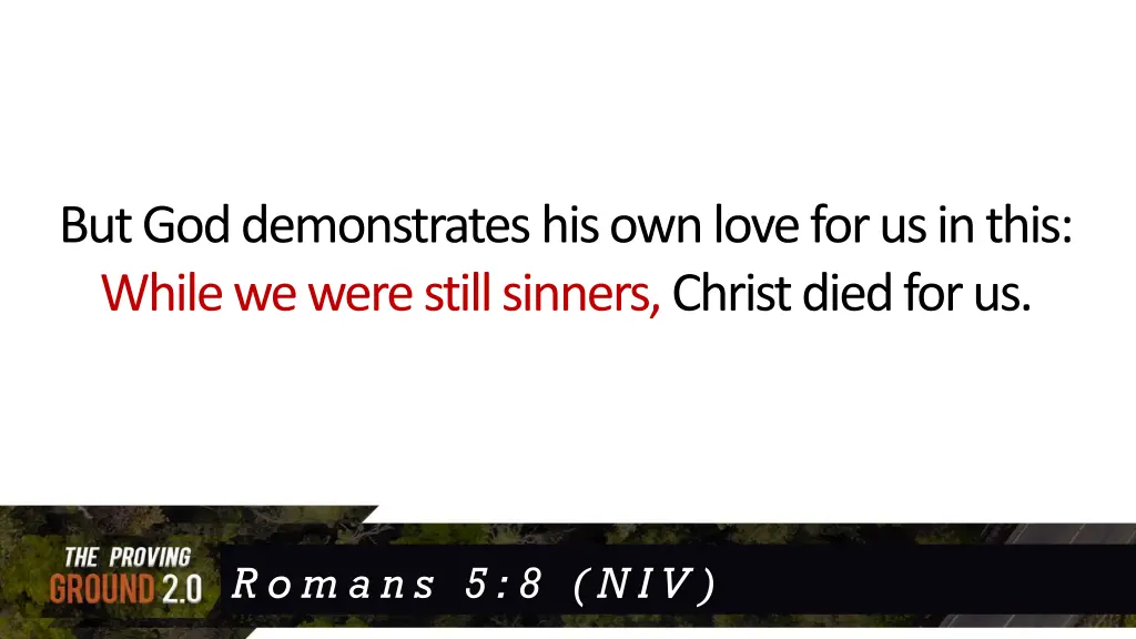 but god demonstrates his own love for us in this