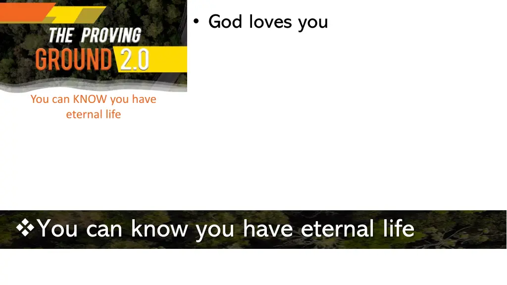 god loves you