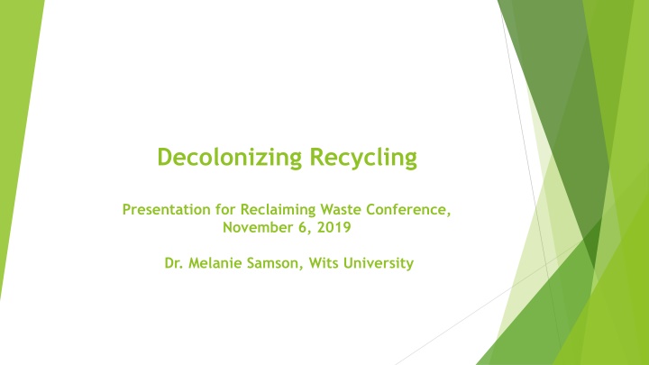 decolonizing recycling