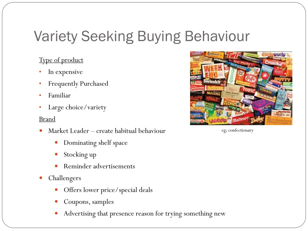 variety seeking buying behaviour