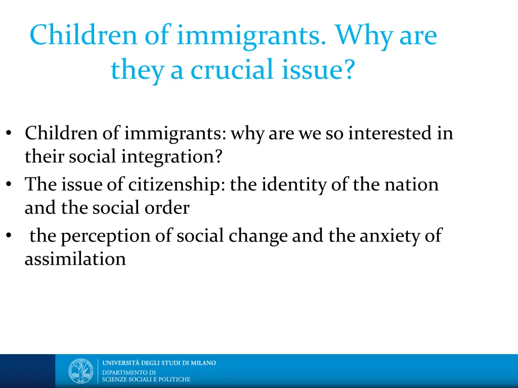 children of immigrants why are they a crucial