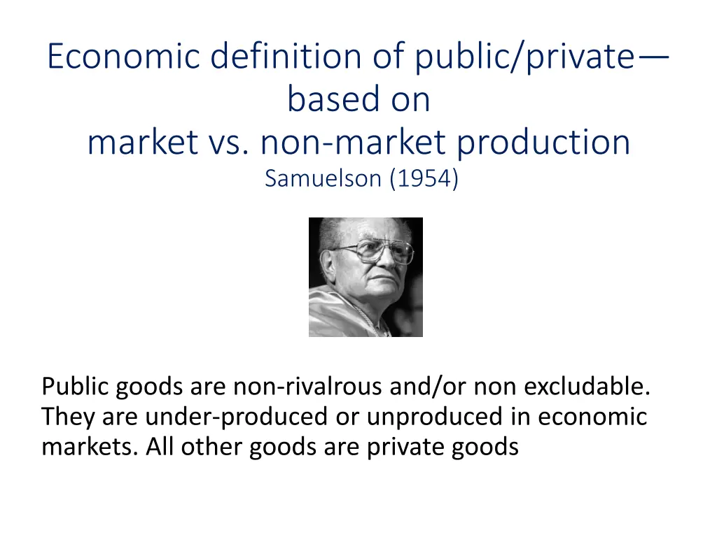 economic definition of public private based