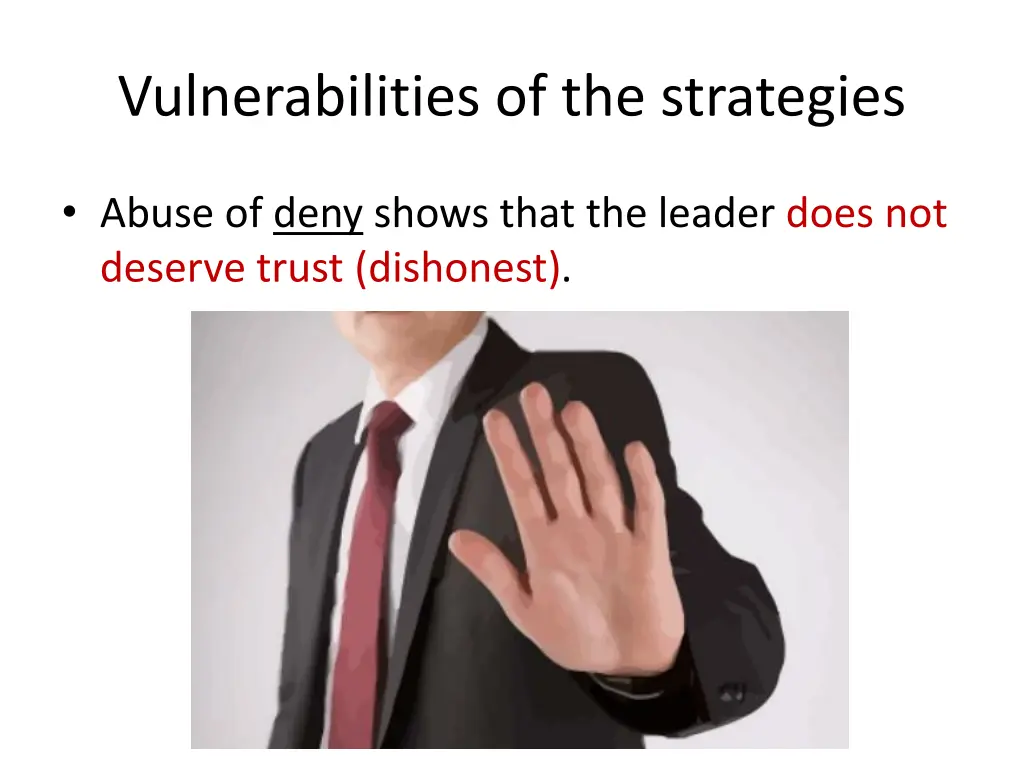 vulnerabilities of the strategies 2