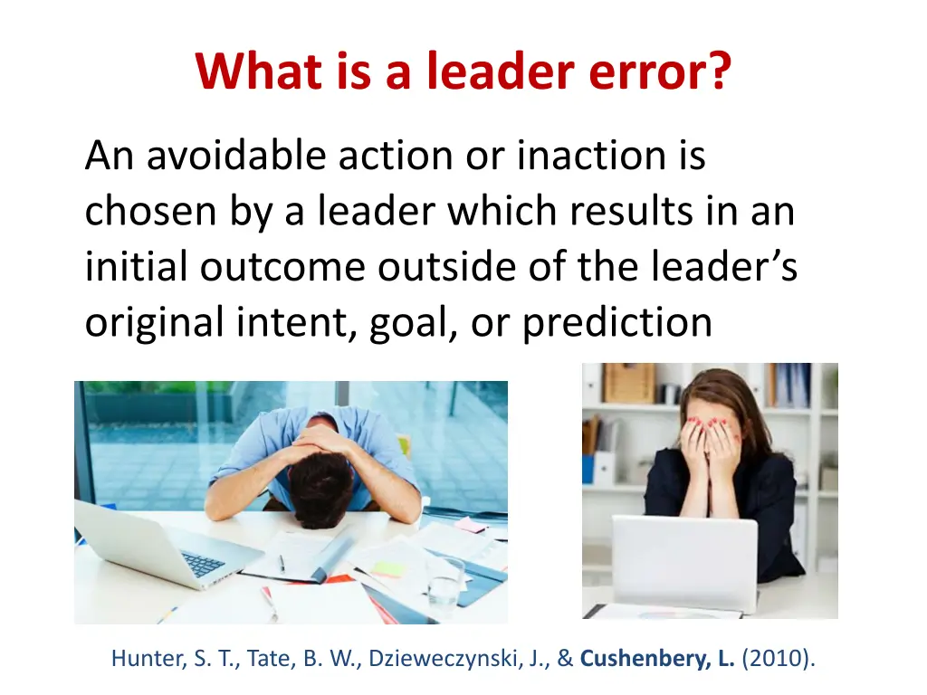 what is a leader error