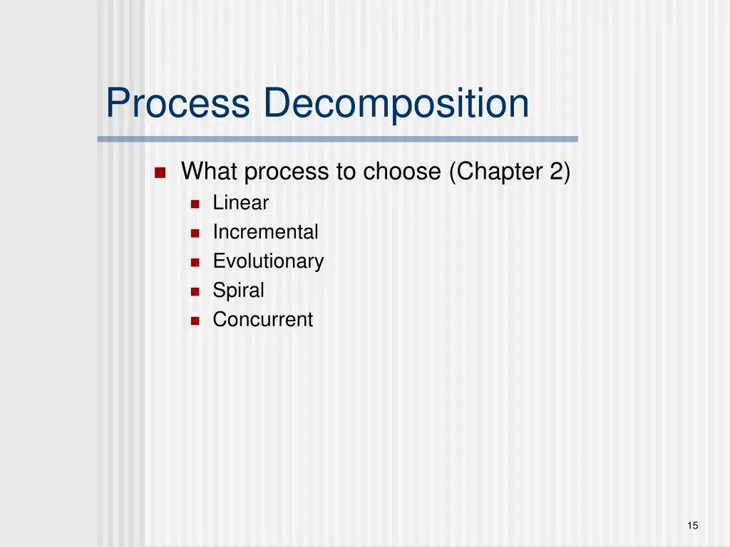 process decomposition