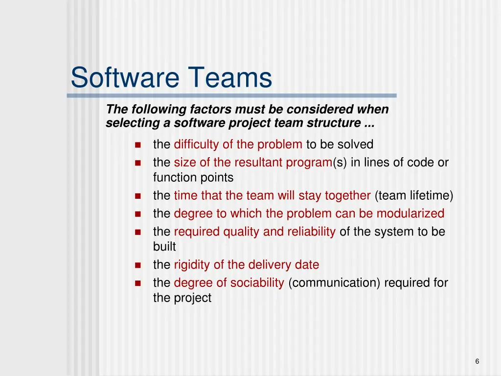 software teams 1