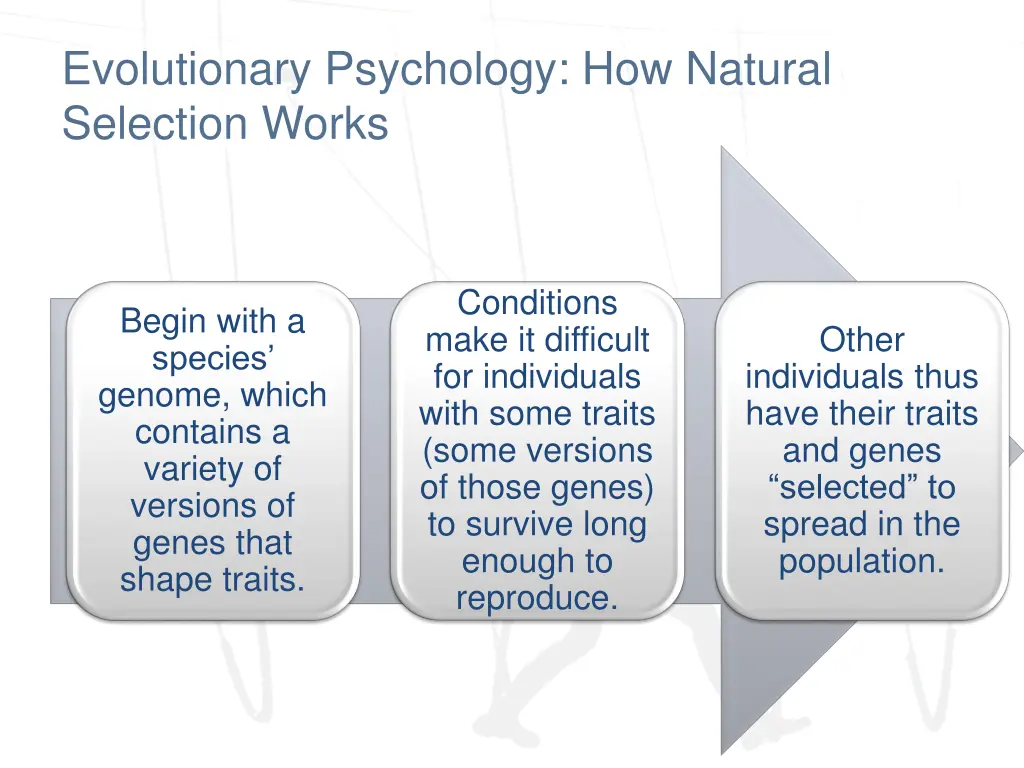 evolutionary psychology how natural selection