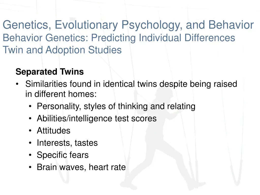 genetics evolutionary psychology and behavior 5