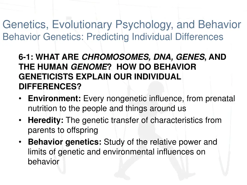 genetics evolutionary psychology and behavior