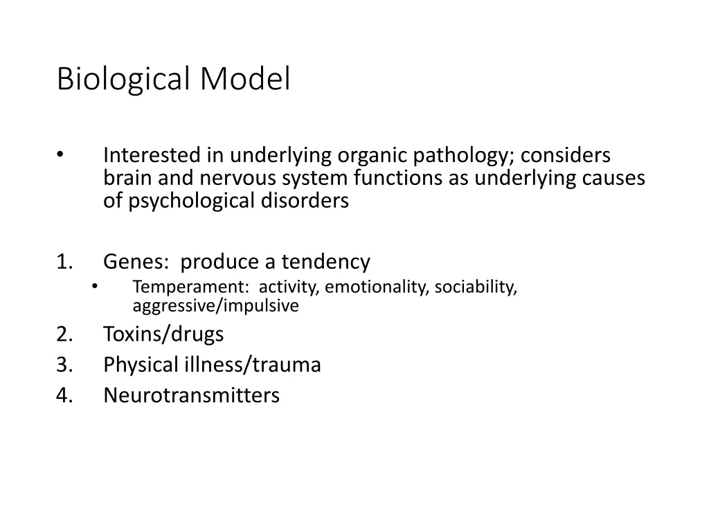 biological model