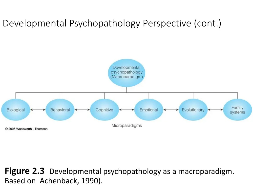 developmental psychopathology perspective cont