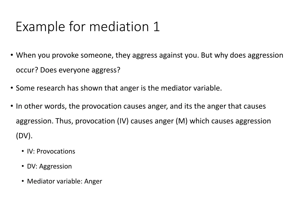 example for mediation 1