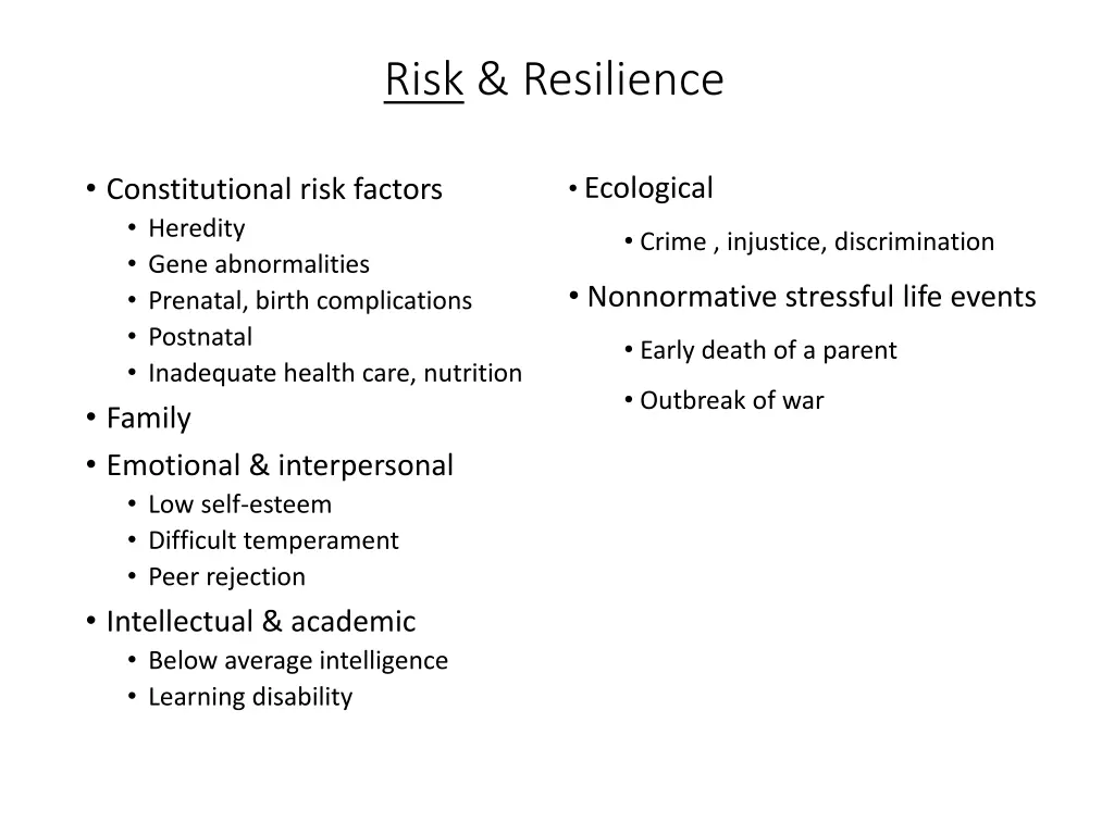 risk resilience 1