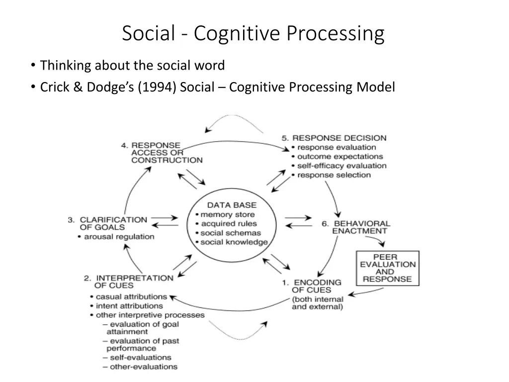 social cognitive processing