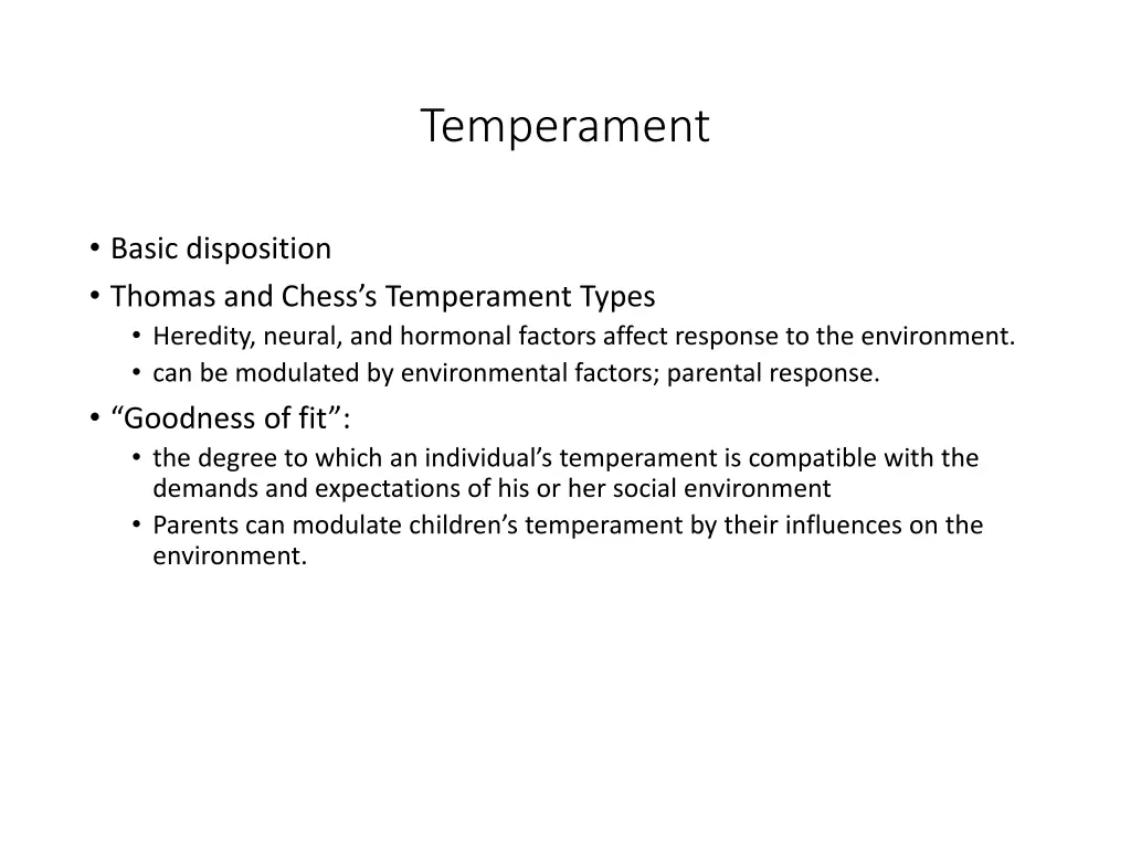 temperament