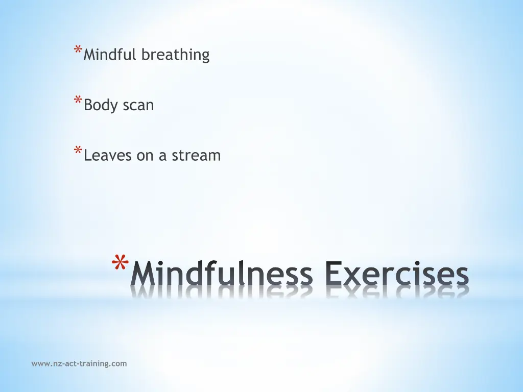 mindful breathing