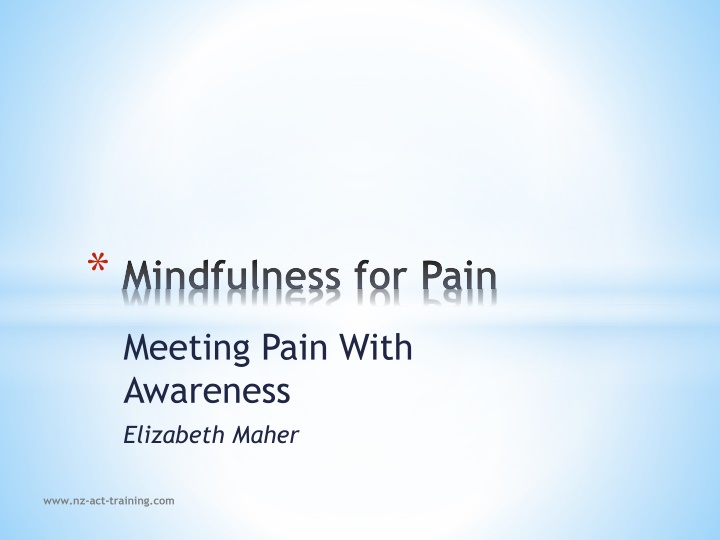 mindfulness for pain