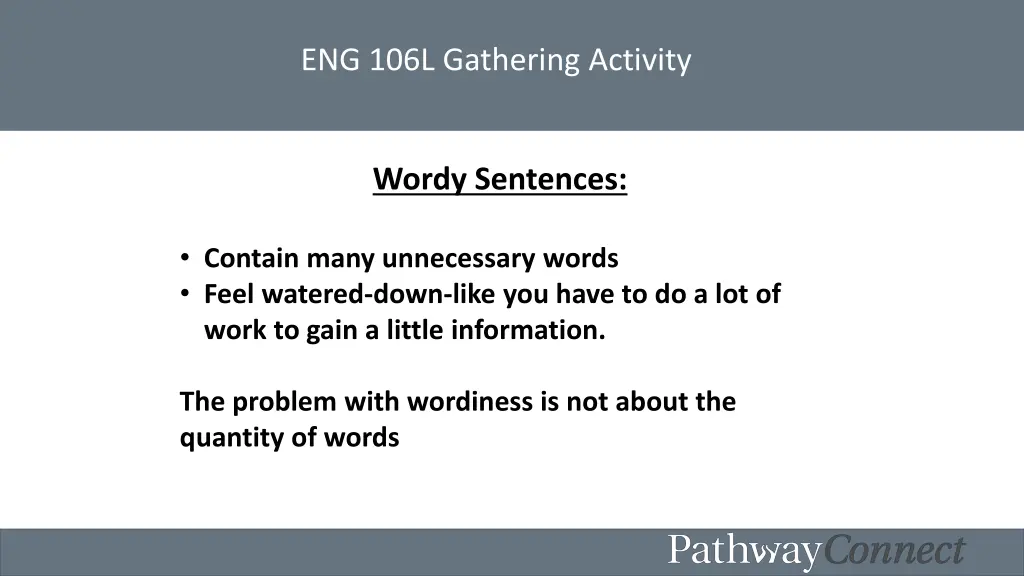 eng 106l gathering activity