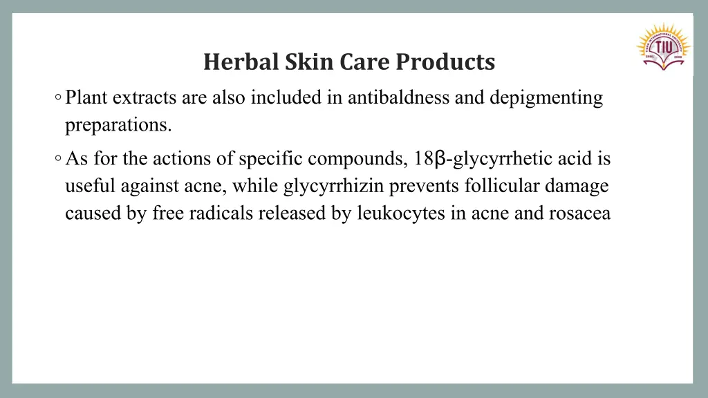 herbal skin care products plant extracts are also