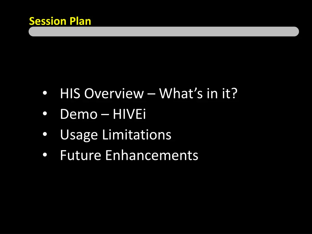 session plan