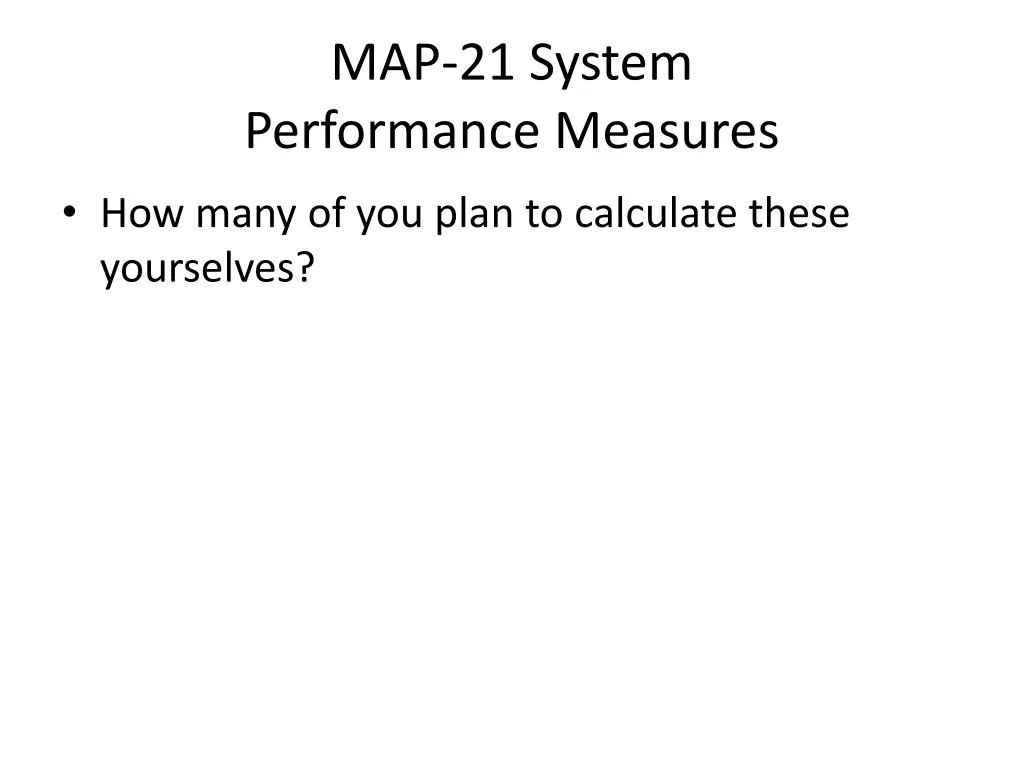 map 21 system performance measures 1