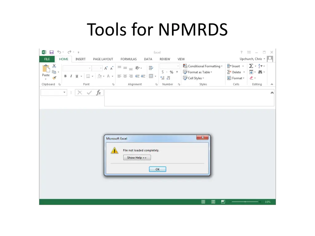 tools for npmrds