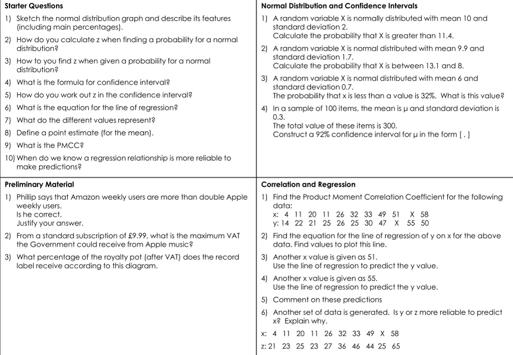 starter questions