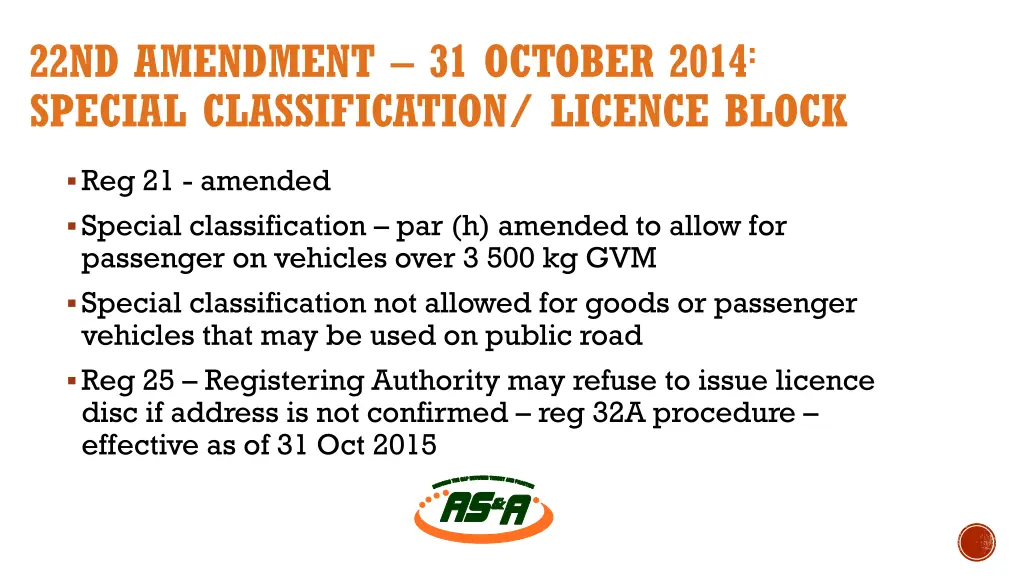 22nd amendment 31 october 2014 special