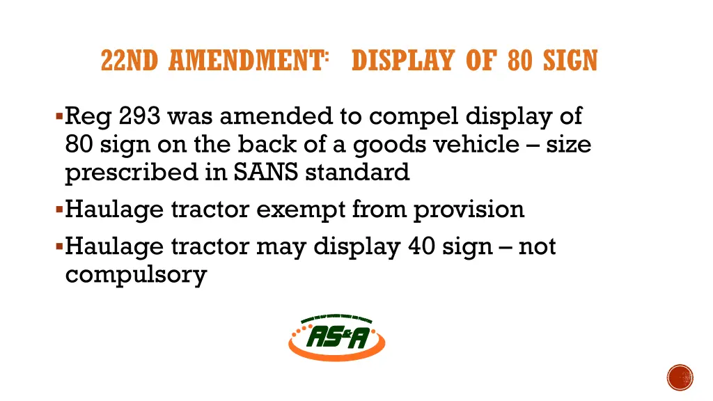 22nd amendment display of 80 sign