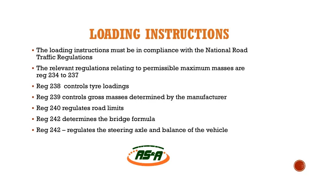 loading instructions