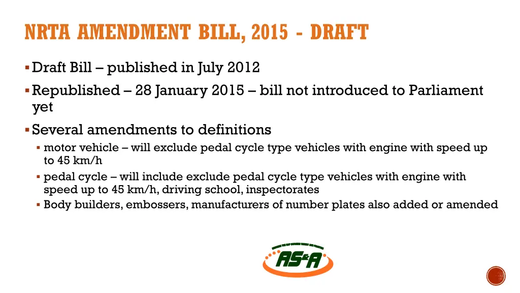 nrta amendment bill 2015 draft