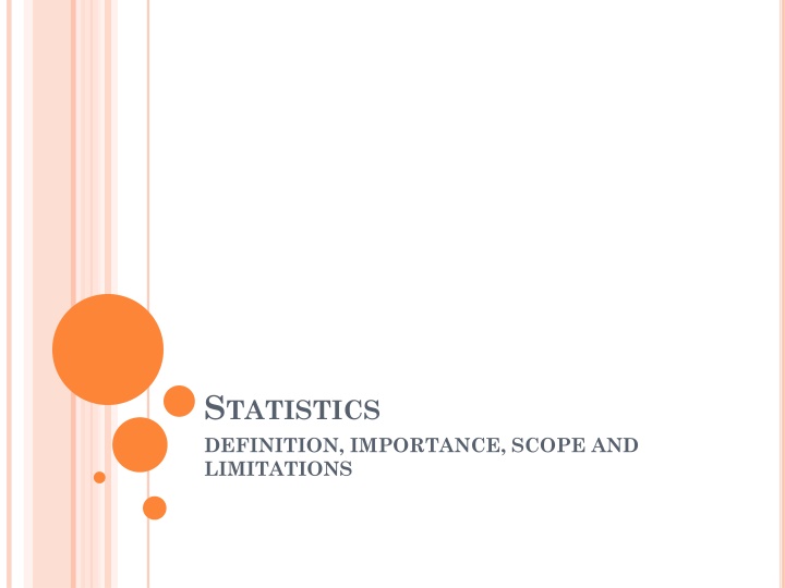 s tatistics definition importance scope