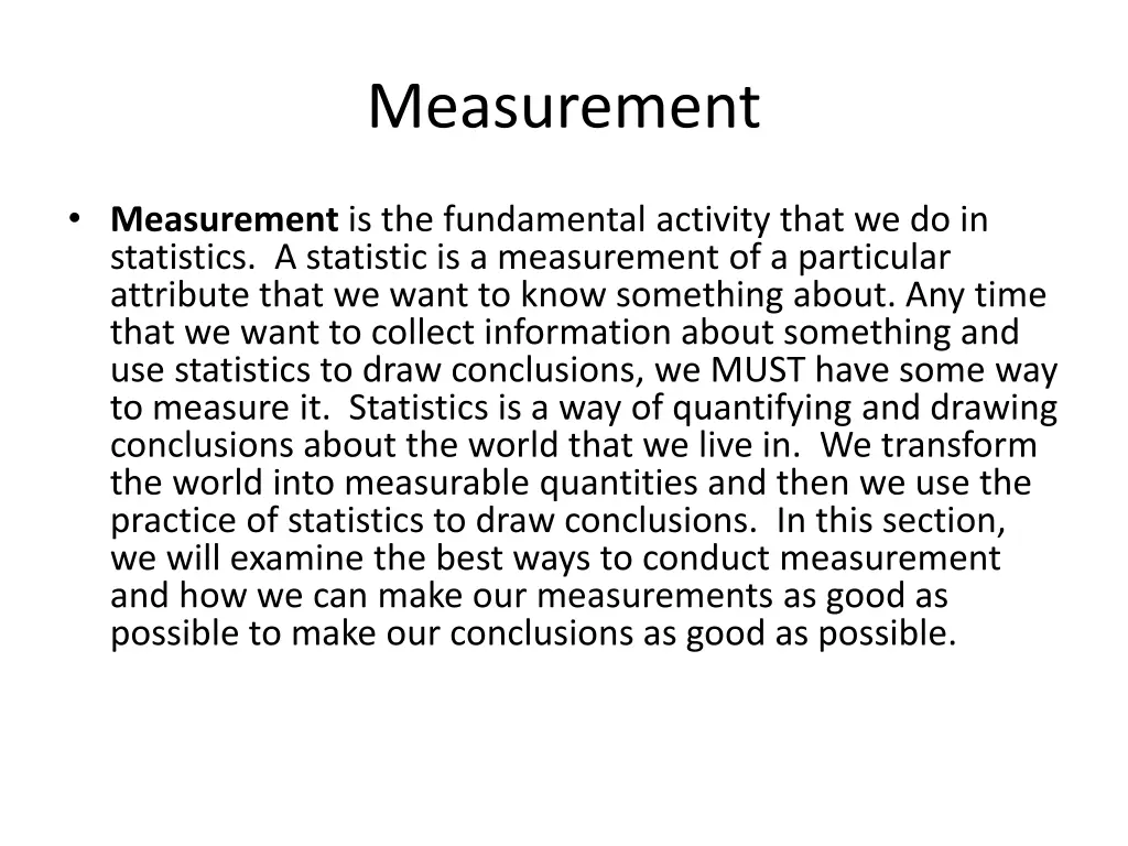 measurement