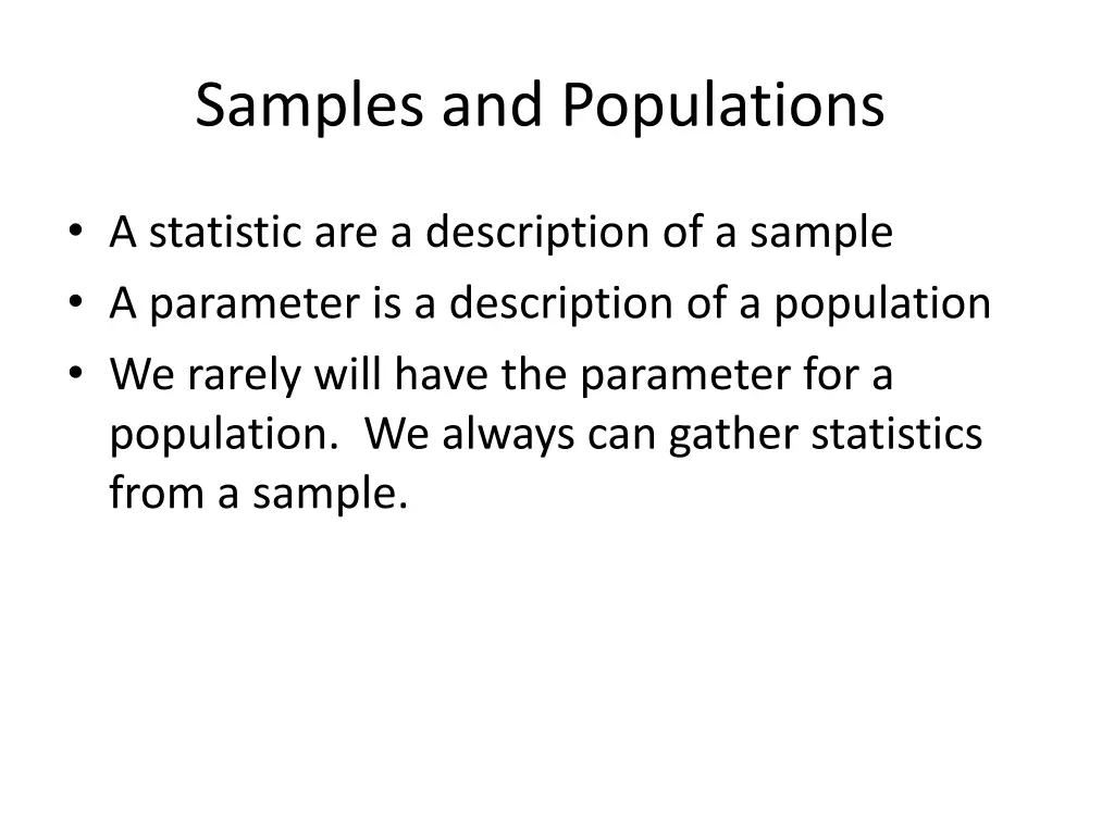 samples and populations 1