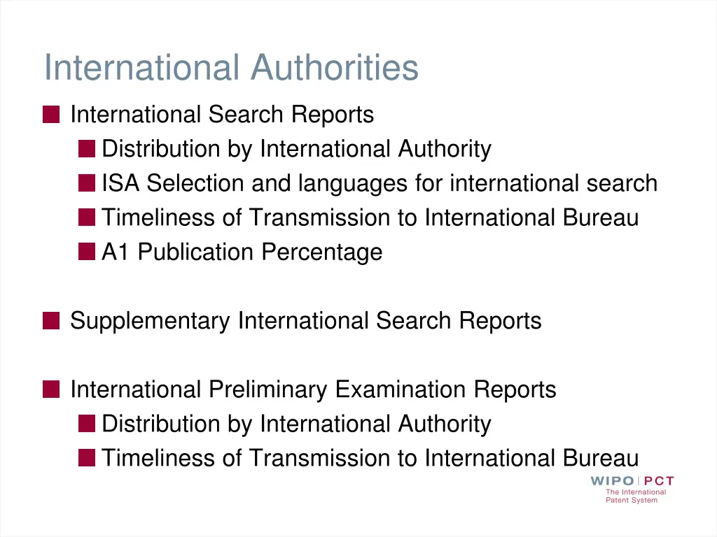 international authorities