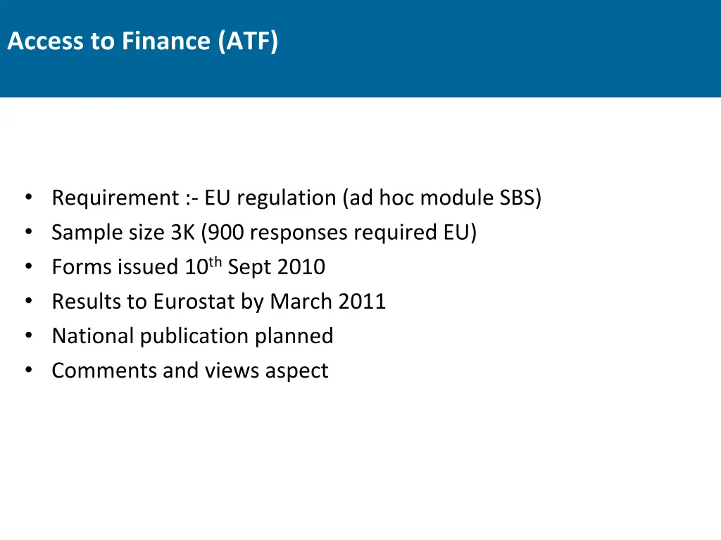 access to finance atf