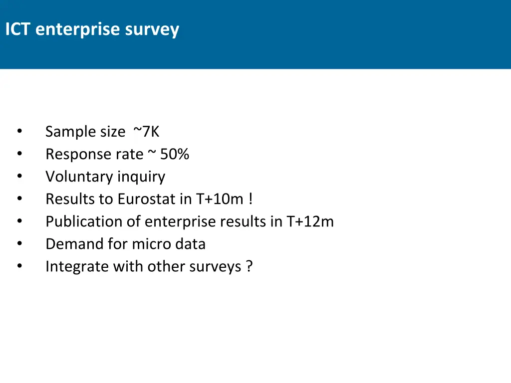 ict enterprise survey 1