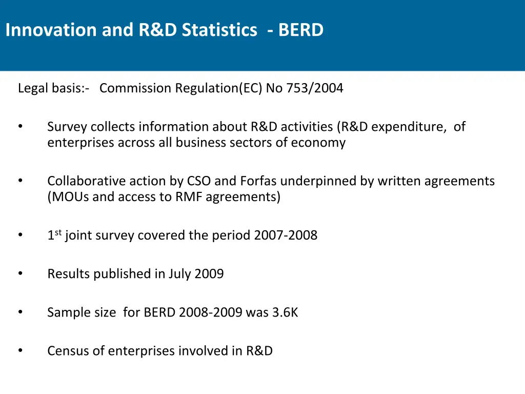 innovation and r d statistics berd