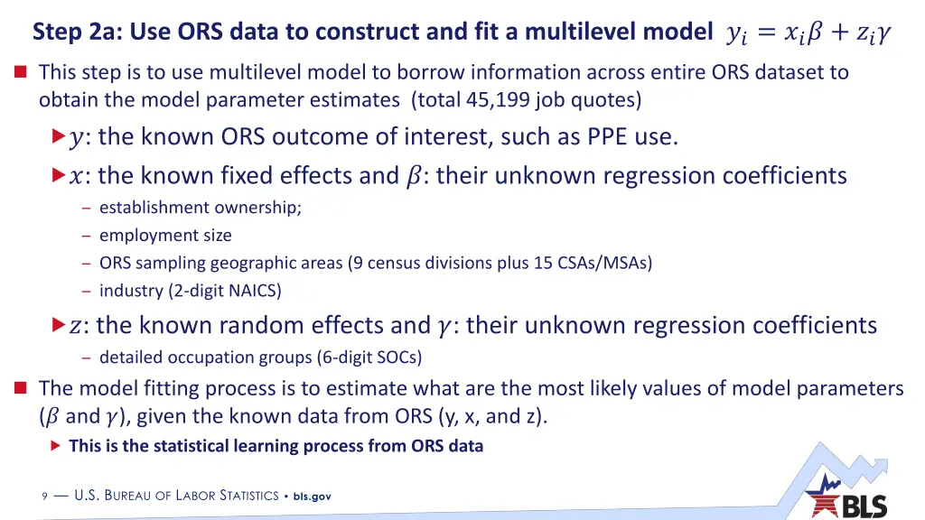 step 2a use ors data to construct