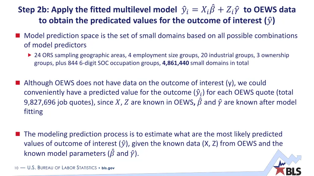 step 2b apply the fitted multilevel model to oews