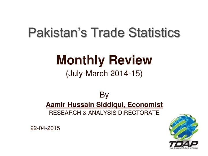 pakistan s trade statistics