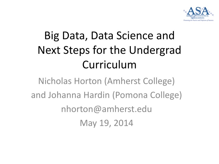 big data data science and next steps