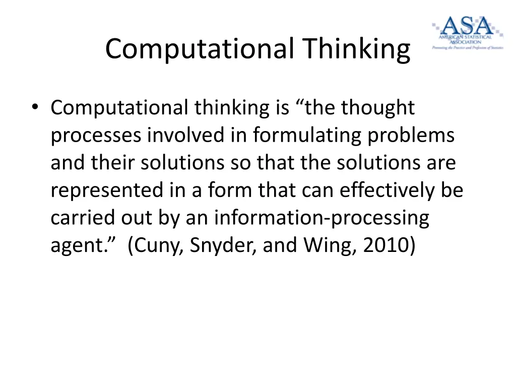 computational thinking