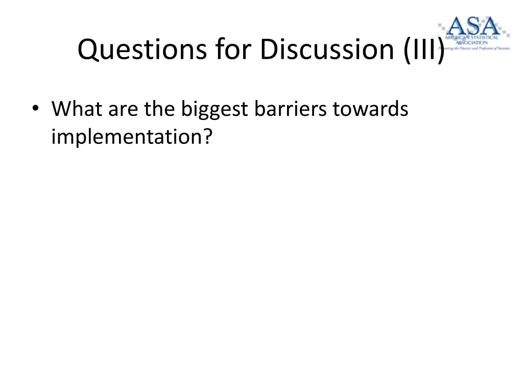 questions for discussion iii