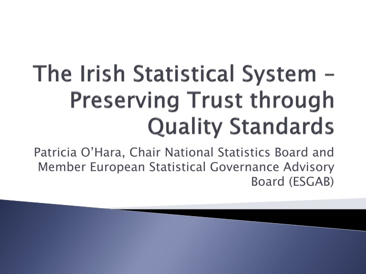 patricia o hara chair national statistics board