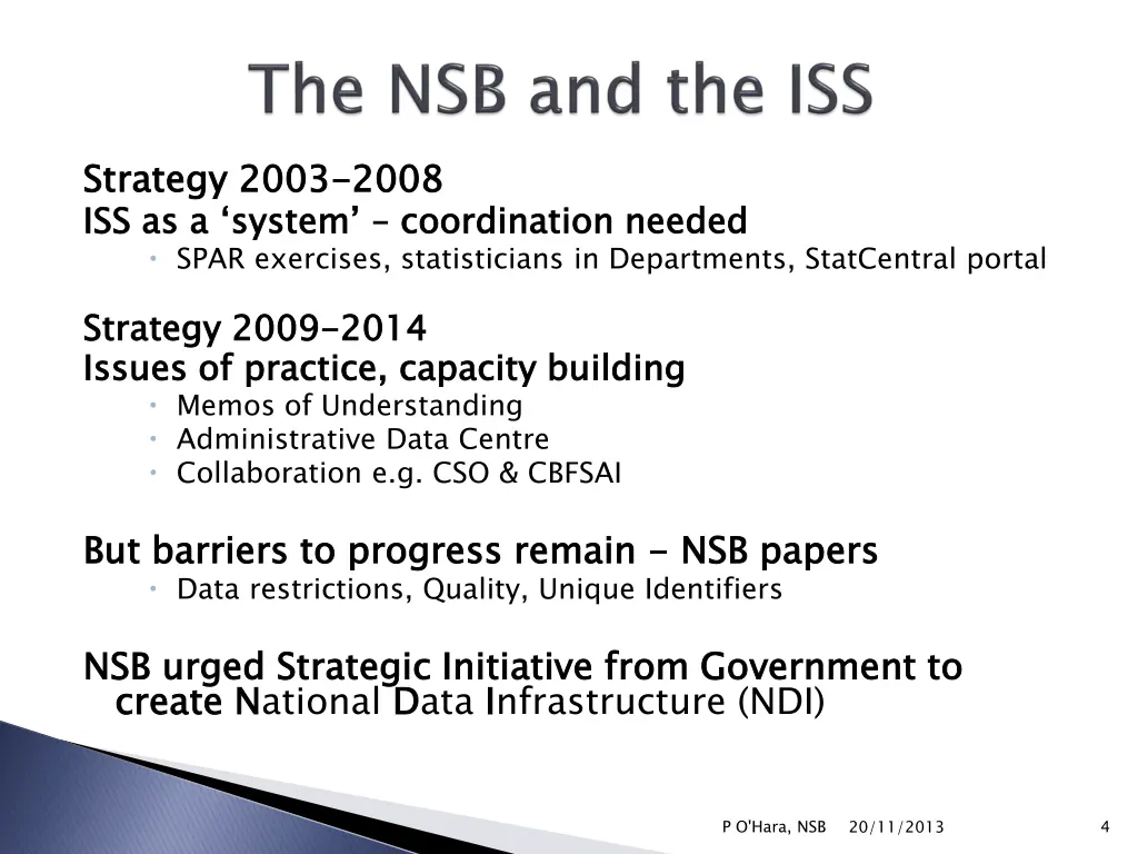 strategy 2003 iss as a system spar exercises